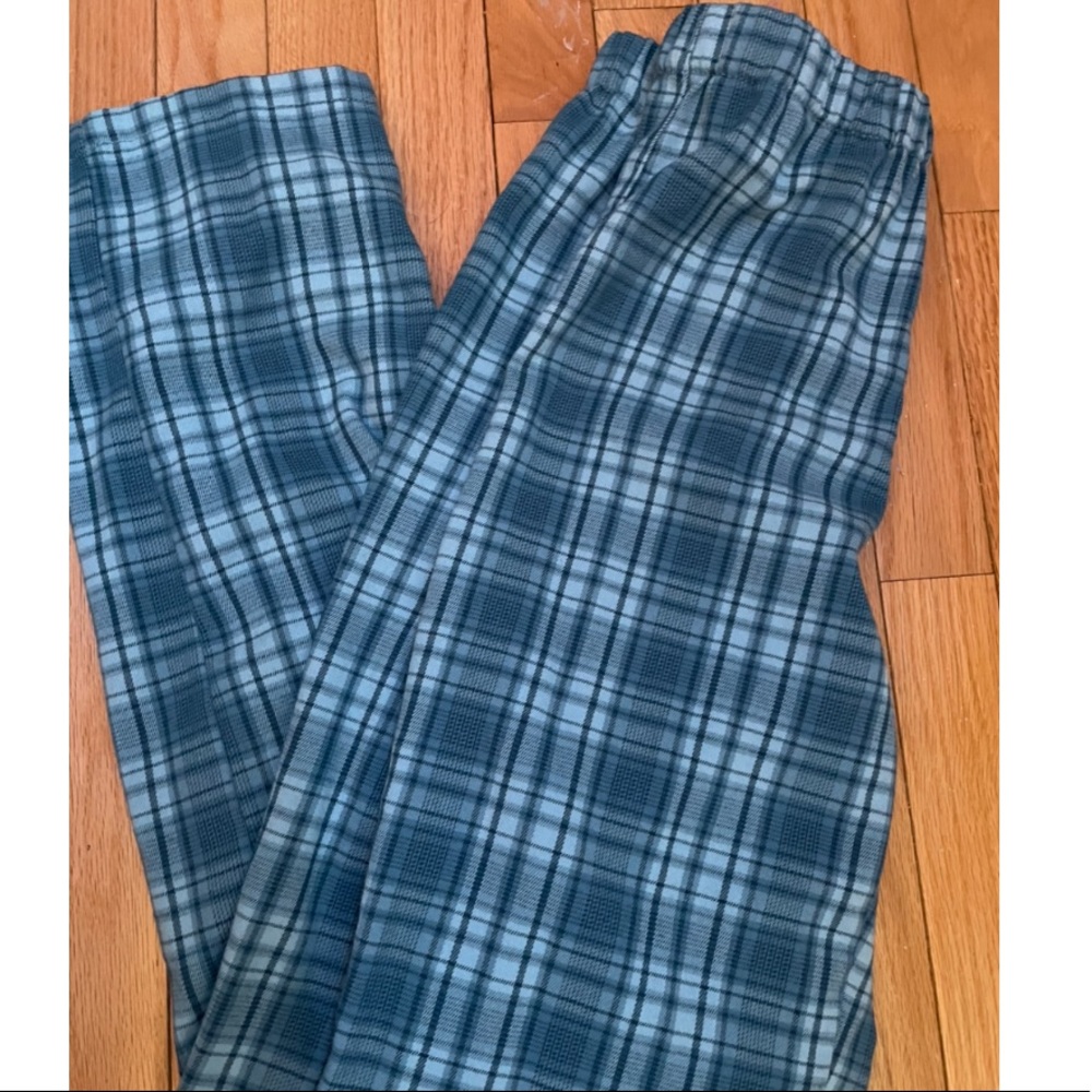 brandy melville blue checkered “tilden pants”